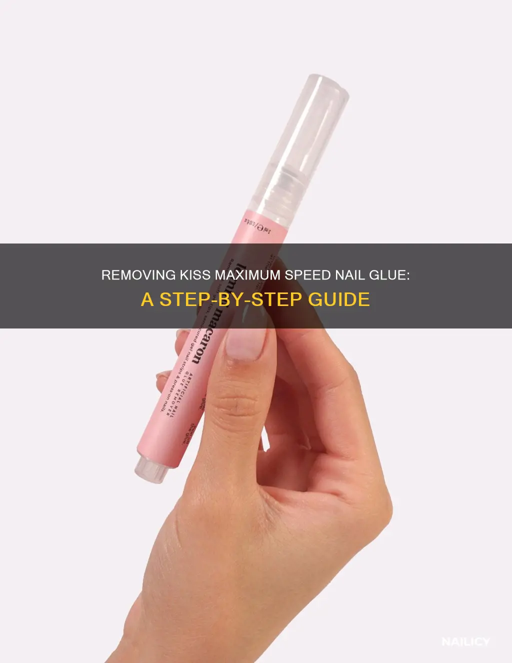 how to remove kiss maximum speed nail glue