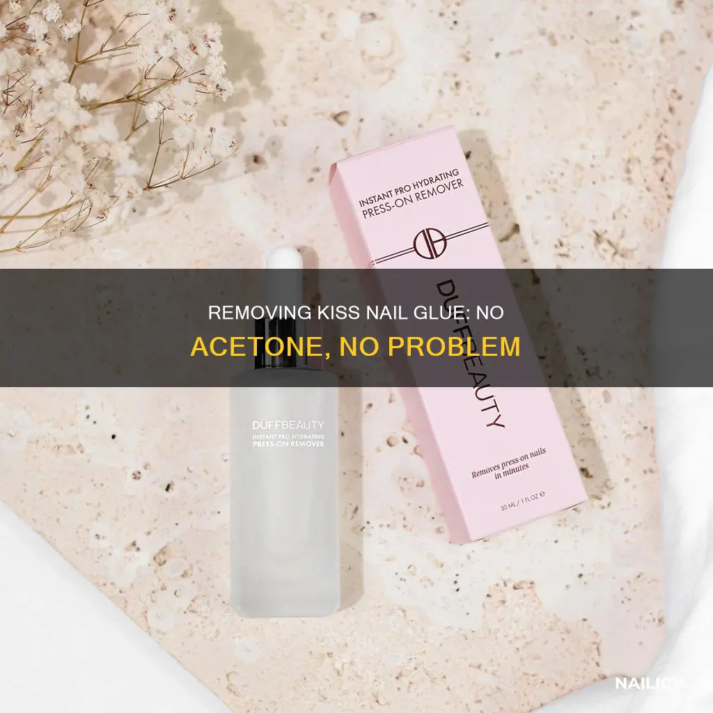 how to remove kiss nail glue without acetone