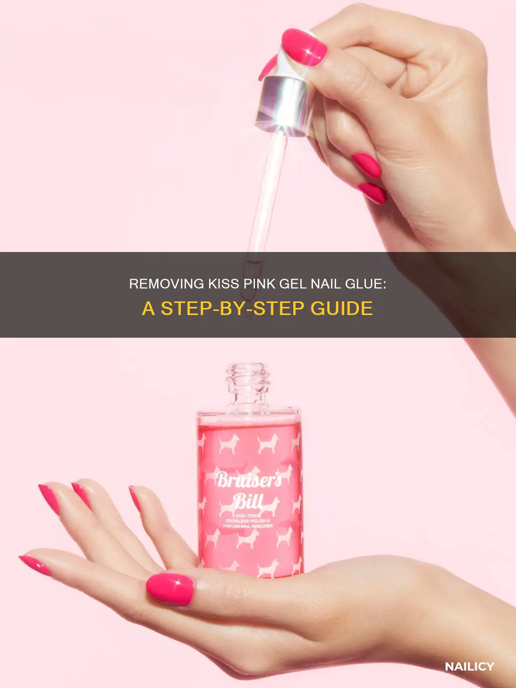 how to remove kiss pink gel nail glue
