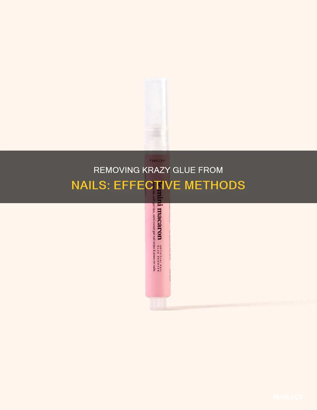 how to remove krazy glue from nails