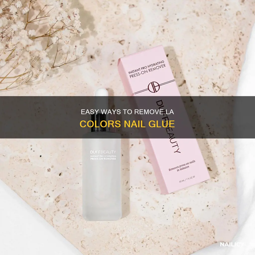 how to remove la colors nail glue
