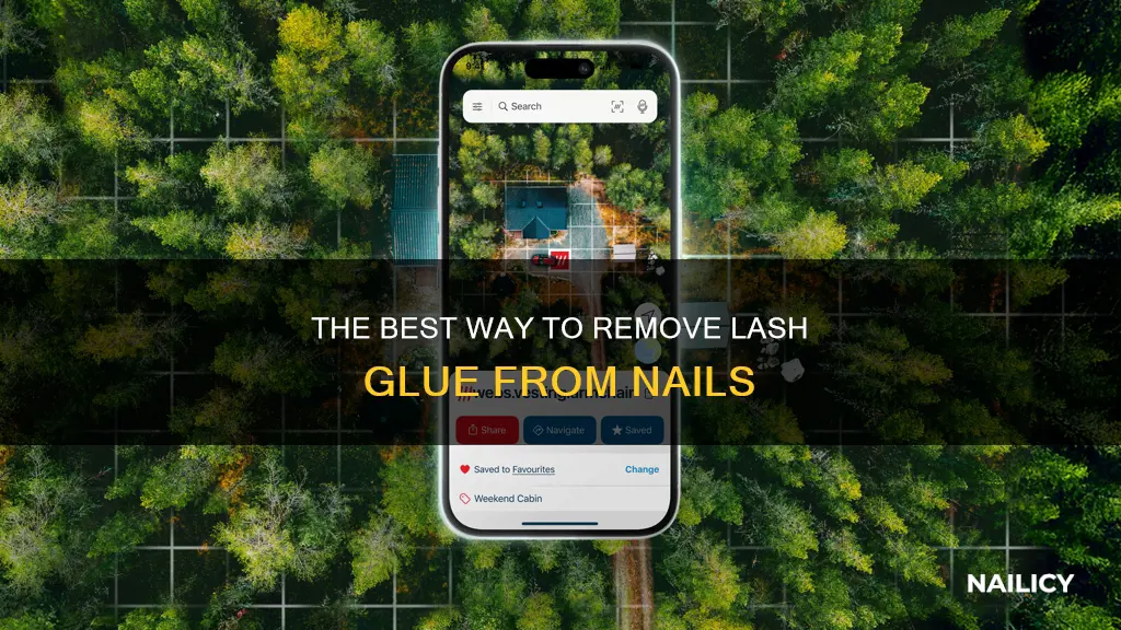 how to remove lash glue from nails