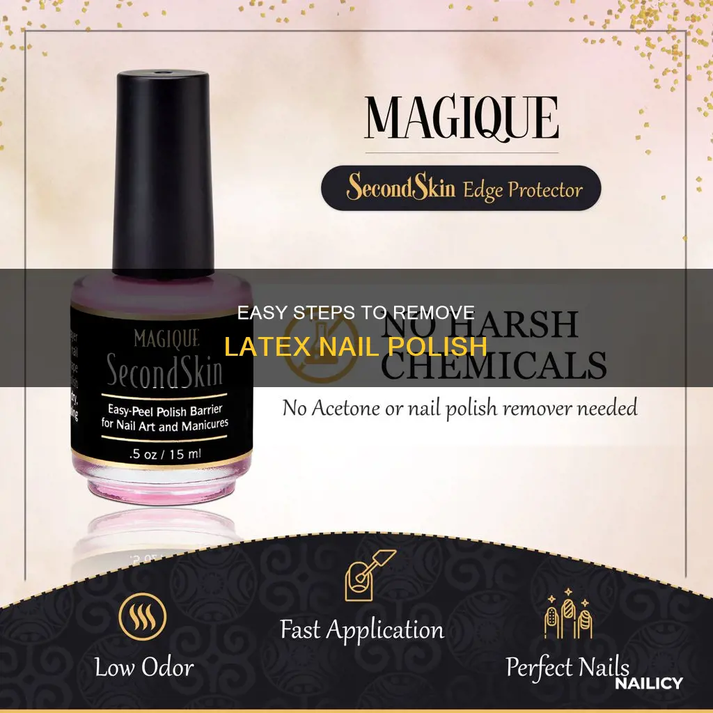 how to remove latex nail polish