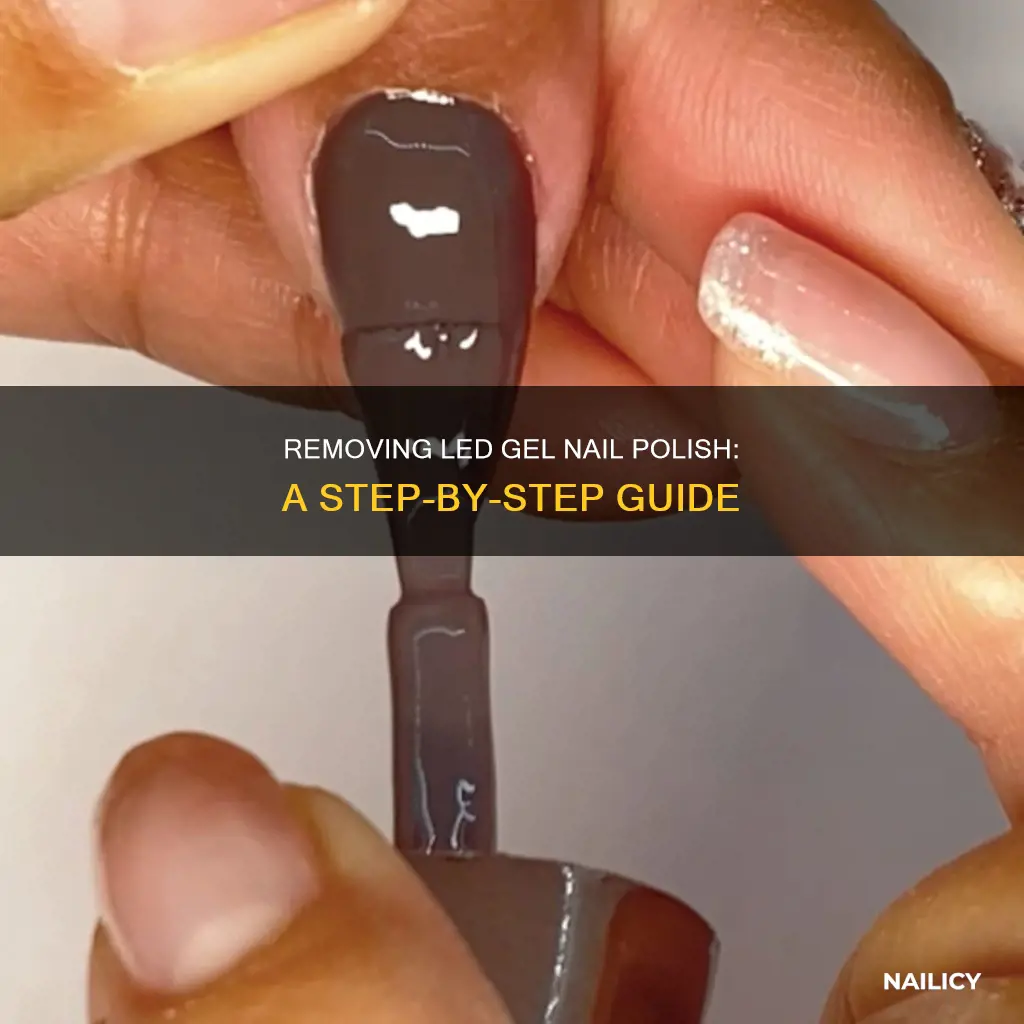 how to remove led gel nail polish