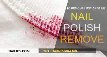 Lipstick Stains: Nail Polish Remover to the Rescue
