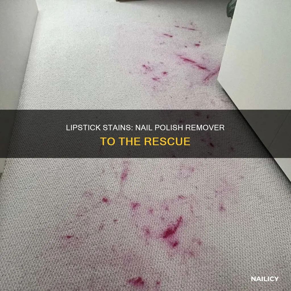 how to remove lipstick stain nail polish remover