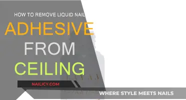 Get Rid of Liquid Nail Adhesive from Your Ceiling