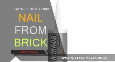 Efficiently Removing Liquid Nail from Brick