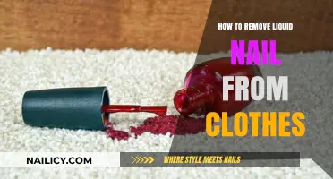Removing Liquid Nail Stains from Clothes