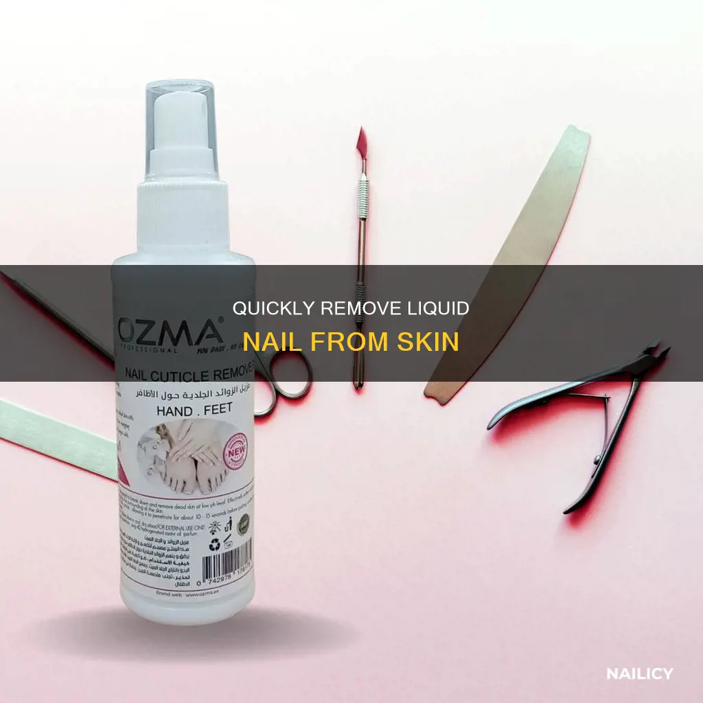 how to remove liquid nail from skin