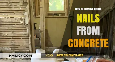 Removing Liquid Nails from Concrete: Effective Solutions