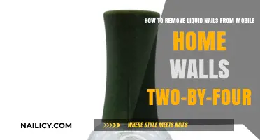Removing Liquid Nails from Mobile Home Walls