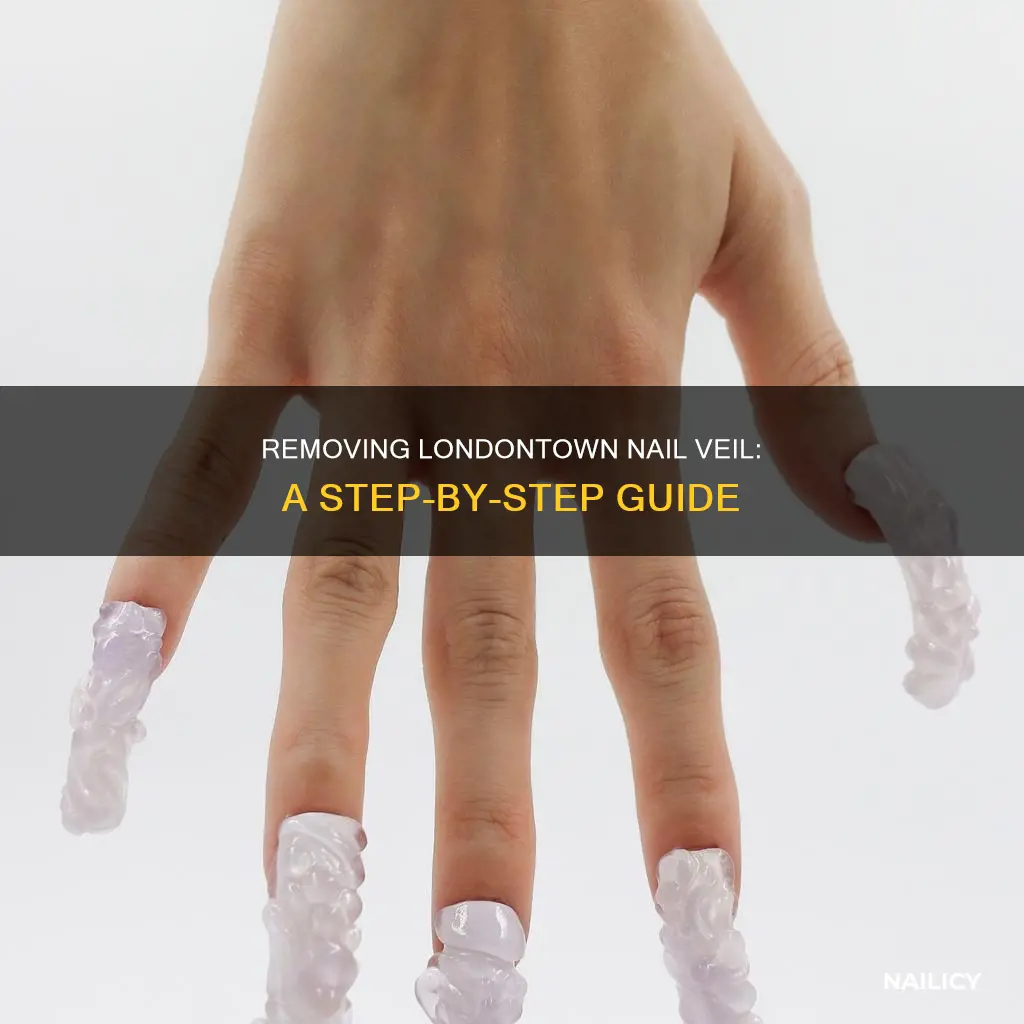 how to remove londontown nail veil