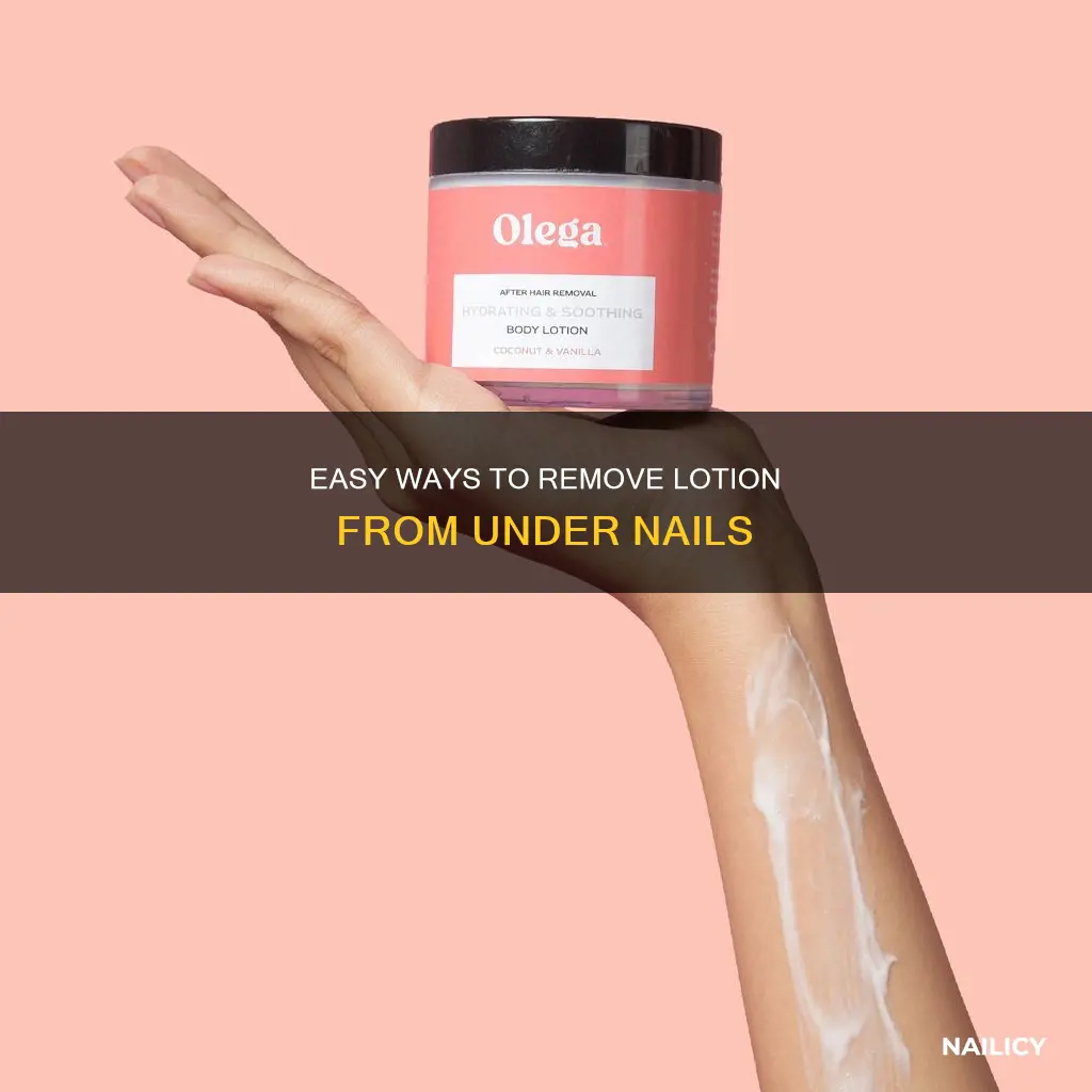 how to remove lotion from nails