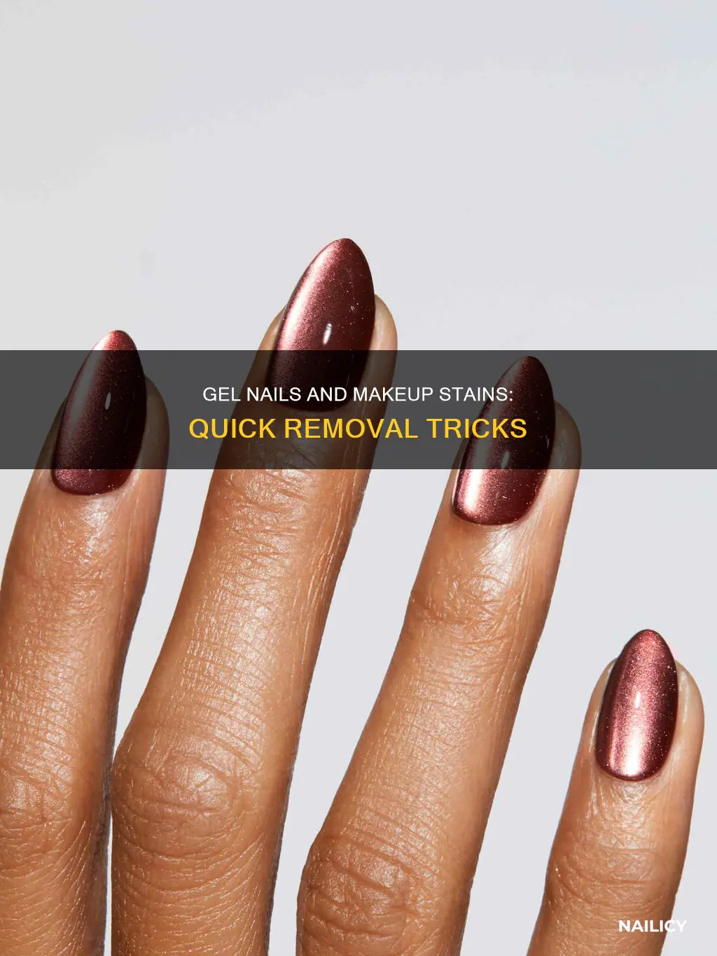 how to remove makeup stains from gel nails