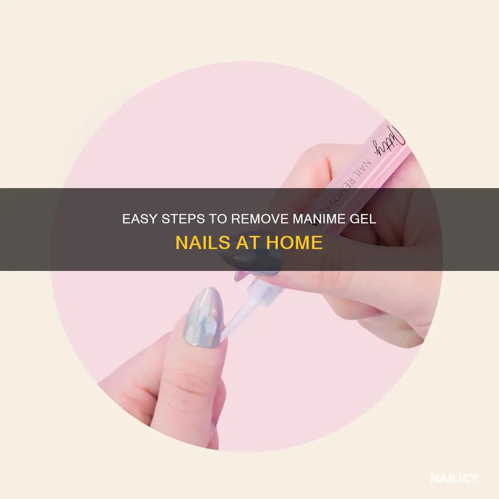 how to remove manime nails