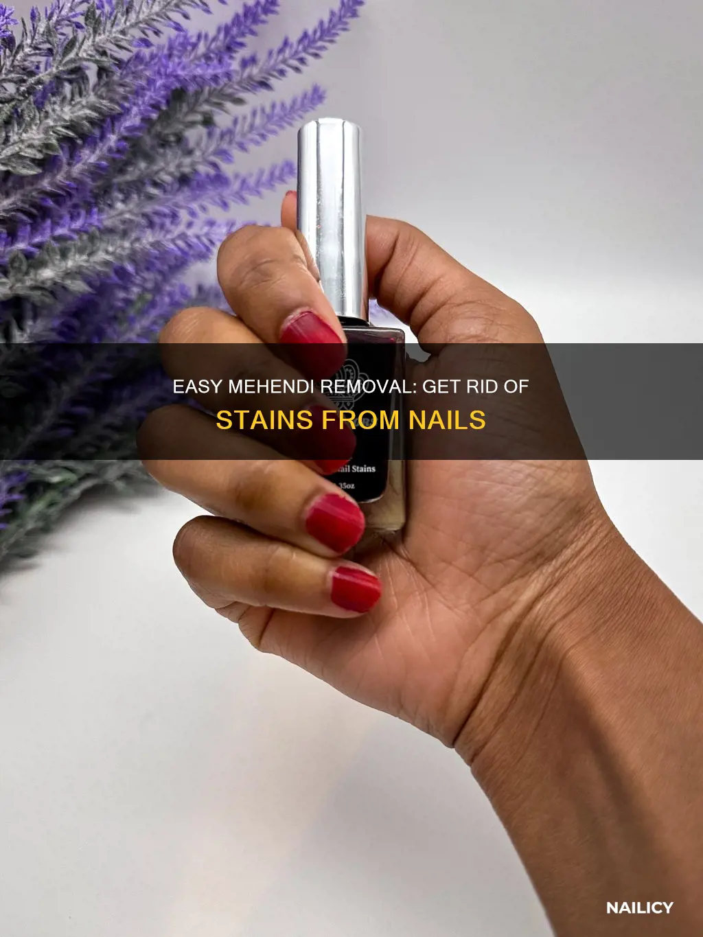 how to remove mehendi colour from nails
