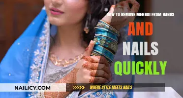Quickly Remove Mehndi: Hands and Nails
