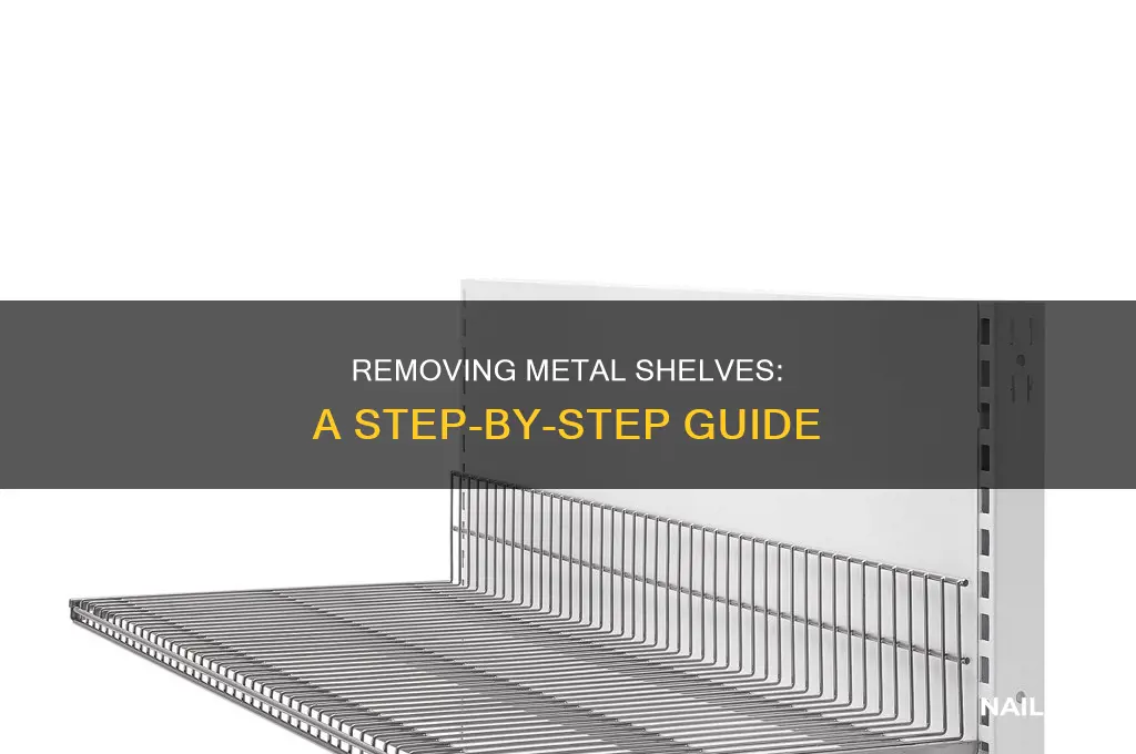 how to remove metal shelves nailed in