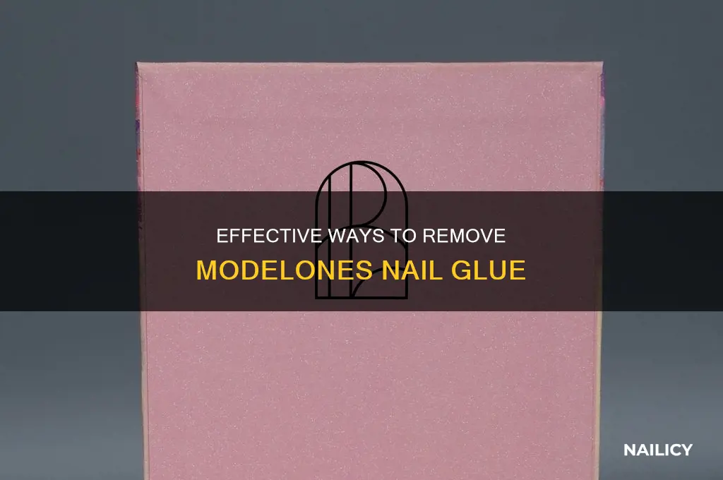 how to remove modelones nail glue