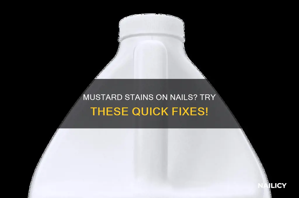 how to remove mustard stains from nails