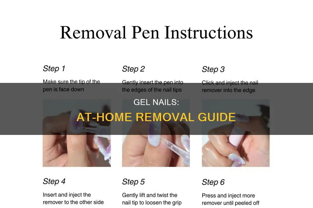 how to remove my gel nails at home