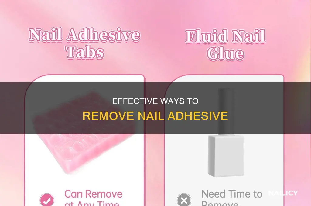how to remove nail adhesive