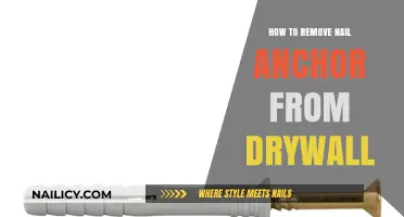 Efficiently Removing Nail Anchors from Drywall