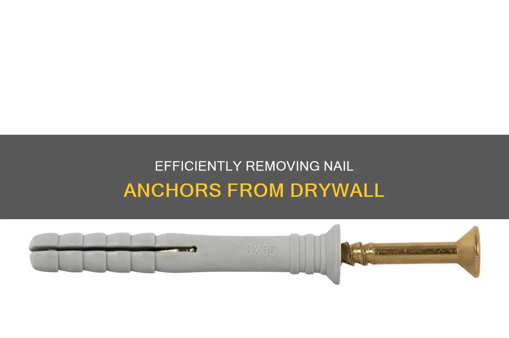 how to remove nail anchor from drywall