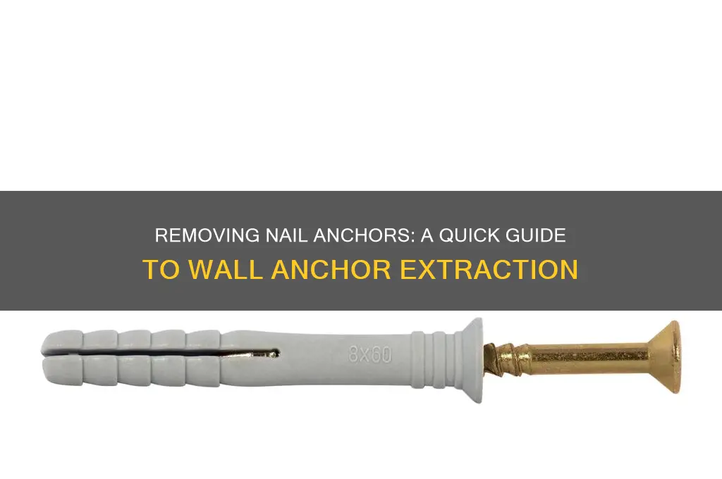 how to remove nail anchors from wall