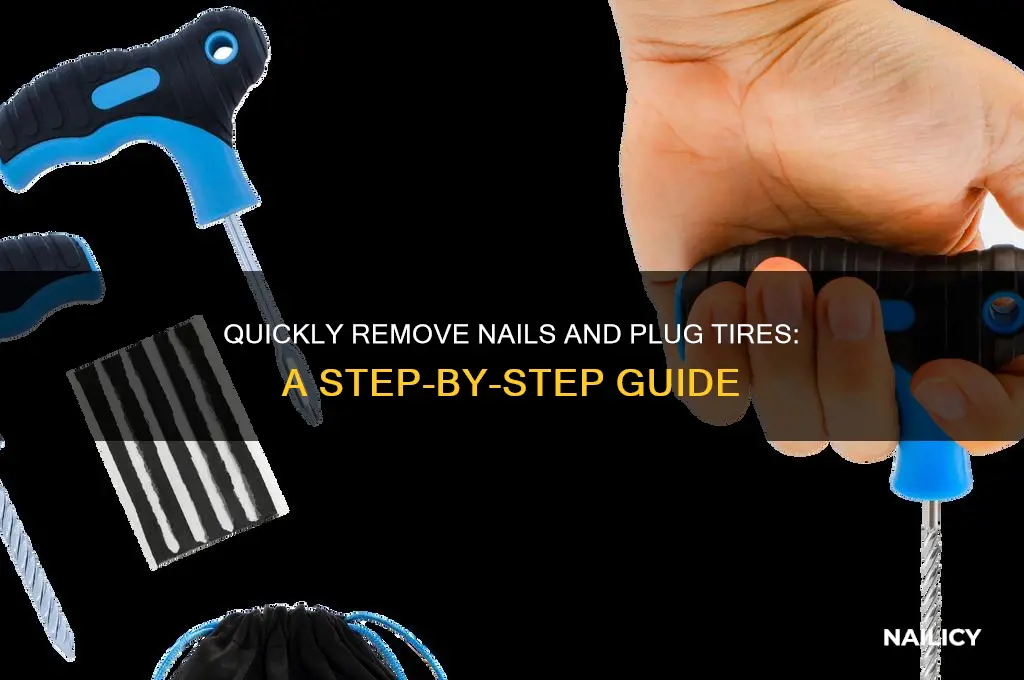 how to remove nail and plug tire