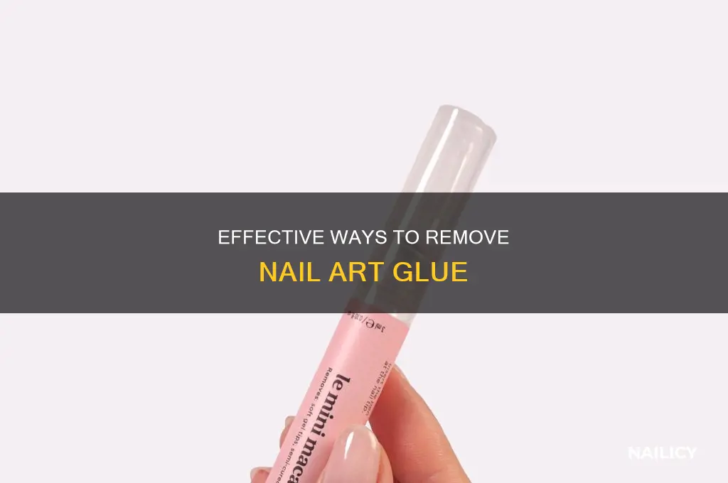 how to remove nail art glue