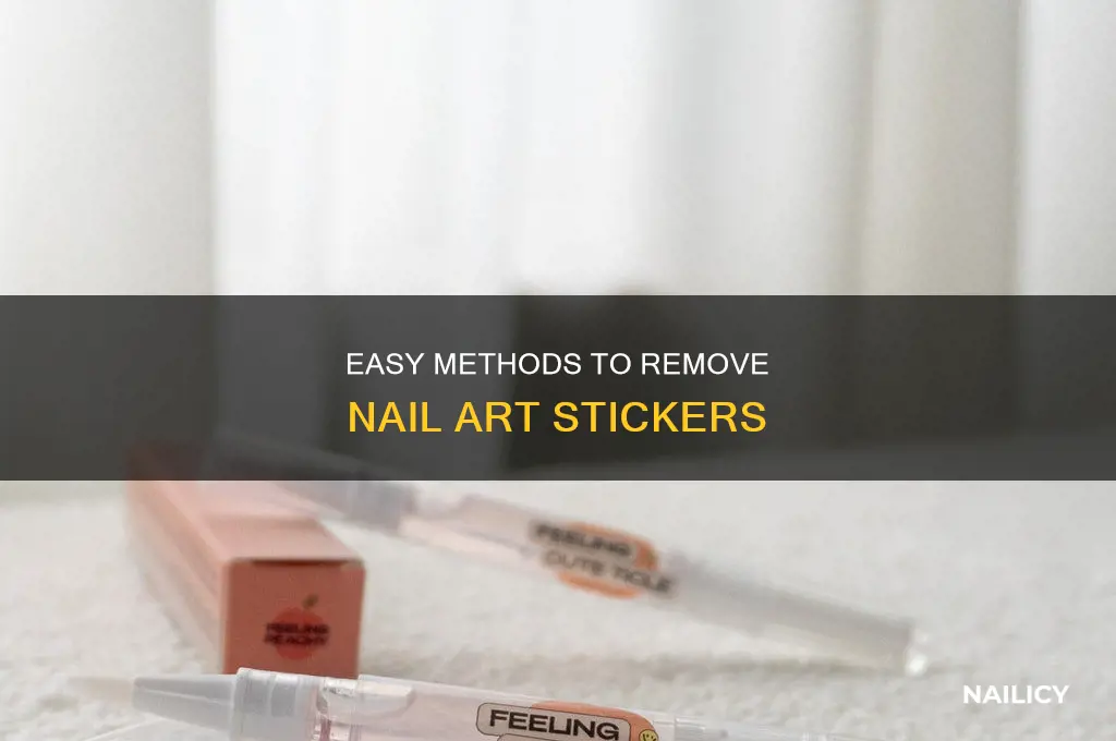 how to remove nail art stickers