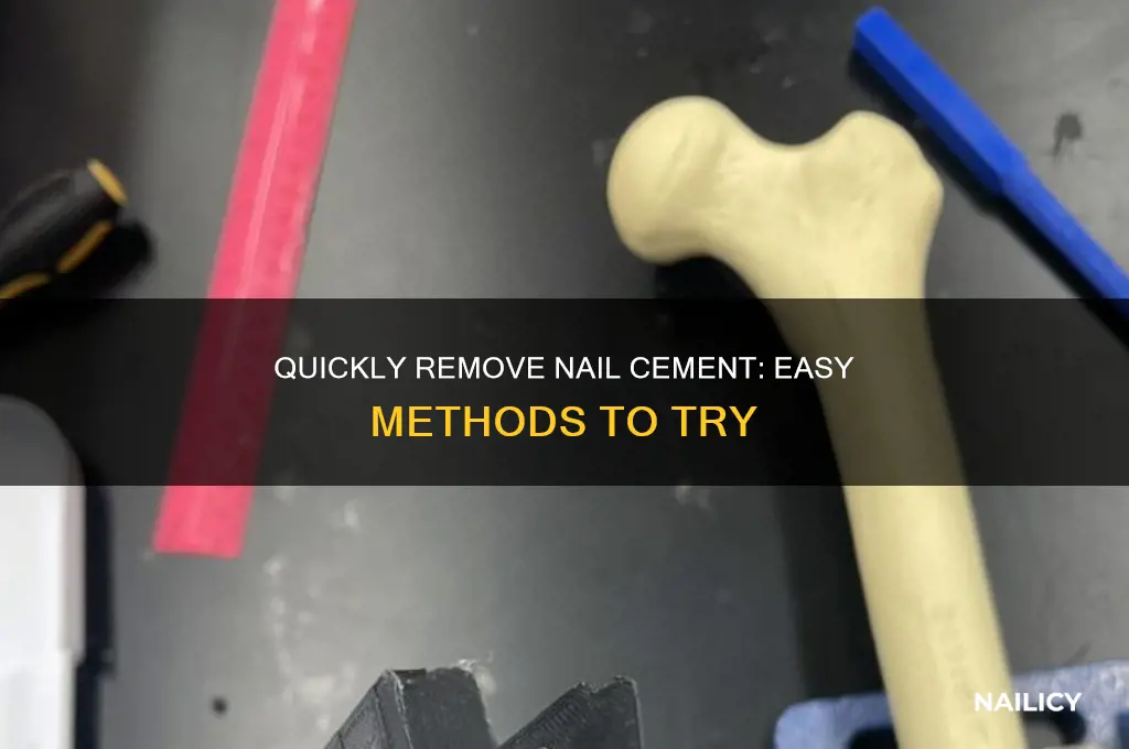 how to remove nail cement