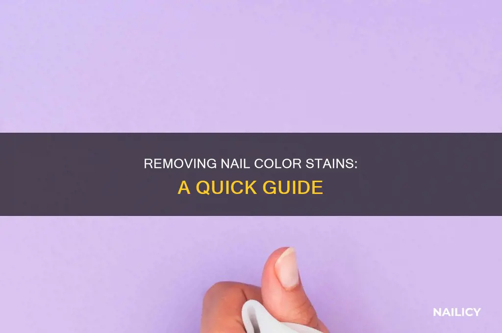 how to remove nail color from clothes