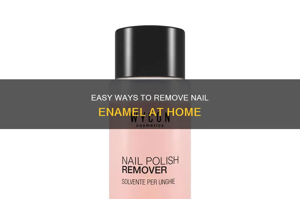 how to remove nail enamel
