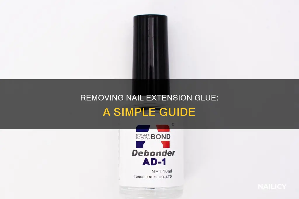 how to remove nail extension glue