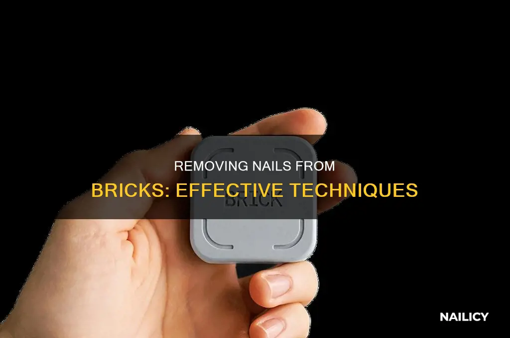 how to remove nail from brick