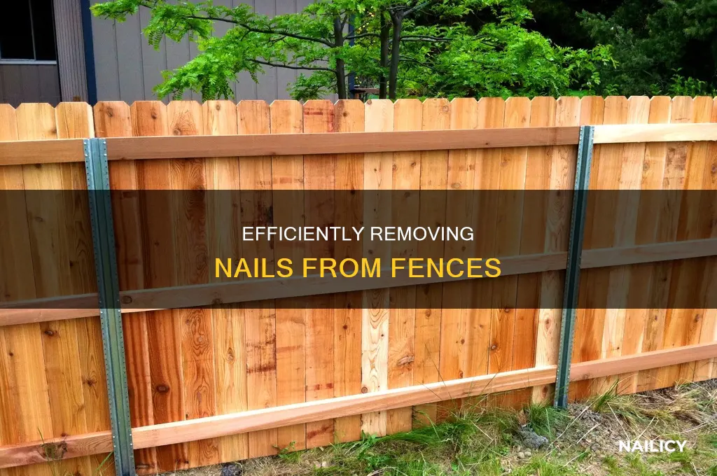 how to remove nail from fence
