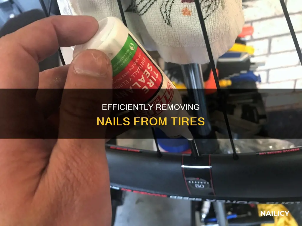 how to remove nail from tire