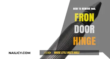 Removing a Nail from a Door Hinge: A Simple Guide