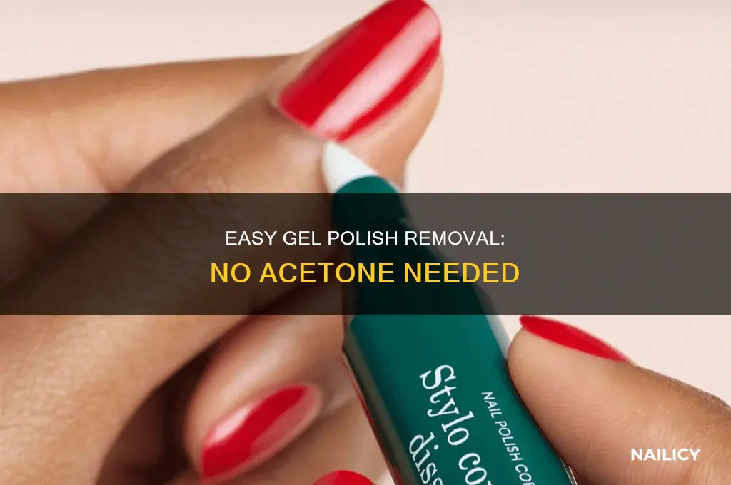 how to remove nail gel polish without acetone