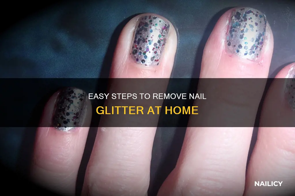 how to remove nail glitter