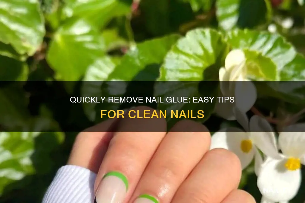how to remove nail glue around nails