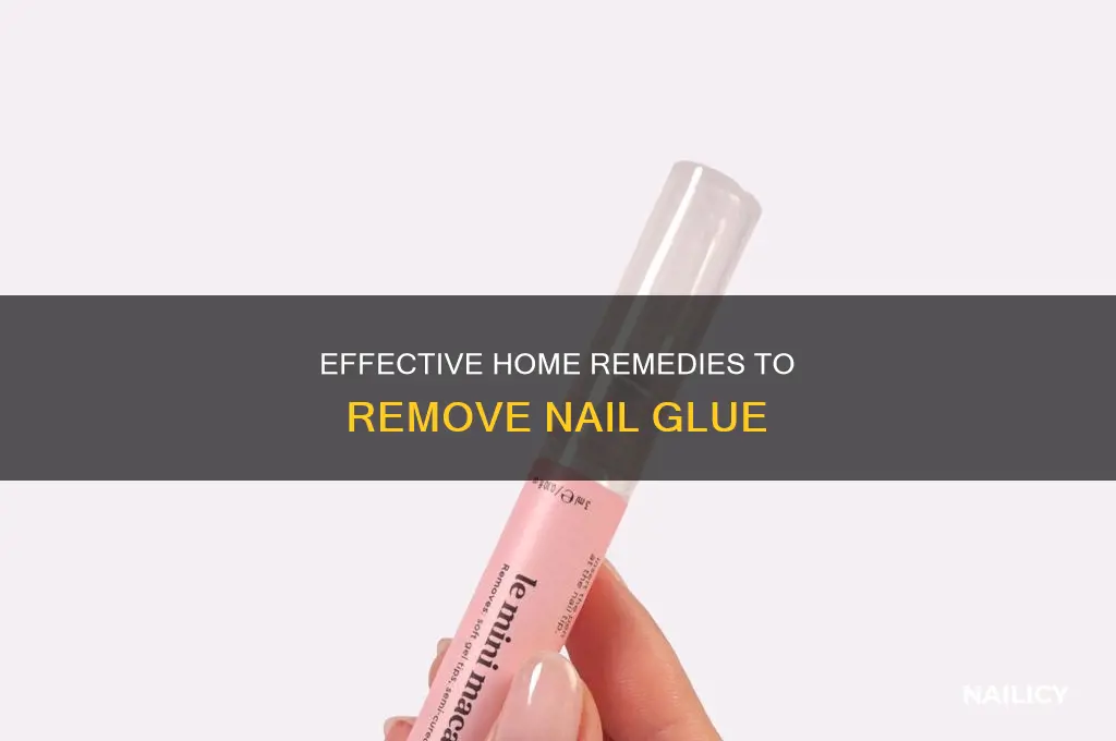 how to remove nail glue at home