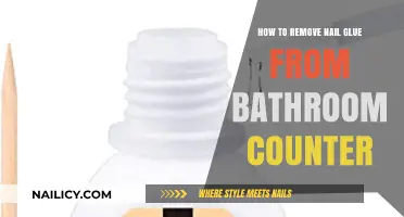 Removing Nail Glue from Bathroom Counters: Quick and Easy Guide