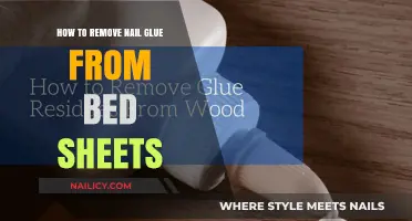 Get Rid of Nail Glue Stains on Bed Sheets