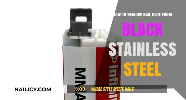 Removing Nail Glue from Black Stainless Steel: A Quick Guide