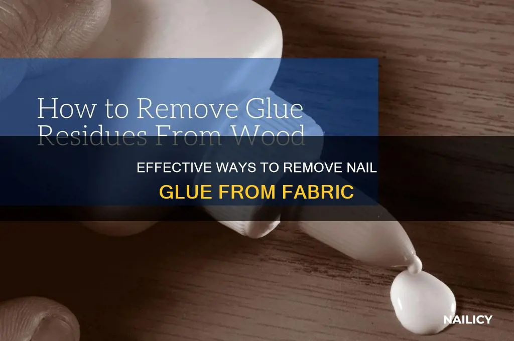 how to remove nail glue from cloth