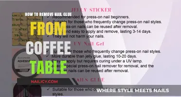 Removing Nail Glue from Your Coffee Table: A Quick Guide